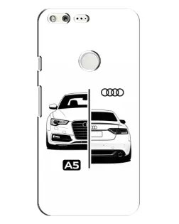 Чохол для Google Pixel з картинкою «Audi — контрастний дизайн»