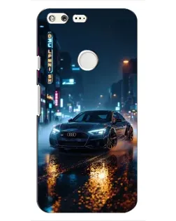 Чохол для Google Pixel з картинкою «Нічне місто та Audi»