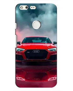 Чохол для Google Pixel з картинкою «Audi RS — червоний стиль»