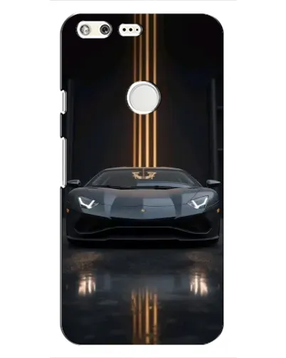 Чохол для Google Pixel з картинкою «Lamborghini золоті лінії»