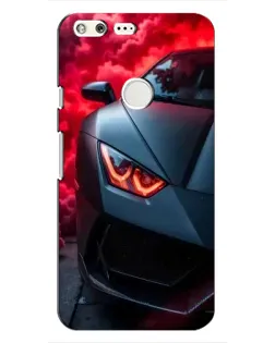 Чохол для Google Pixel з картинкою «Lamborghini червоне сяйво»