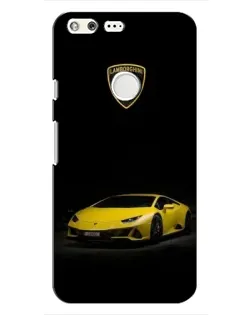 Чохол для Google Pixel з картинкою «Lamborghini жовтий акцент»