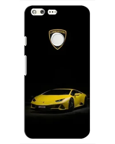 Чохол для Google Pixel з картинкою «Lamborghini жовтий акцент»