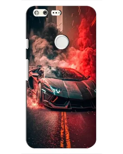 Чохол для Google Pixel з картинкою «Lamborghini червоний дим»