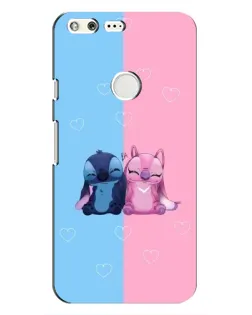 Чохол для Google Pixel з картинкою «Stitch та Angel Love»