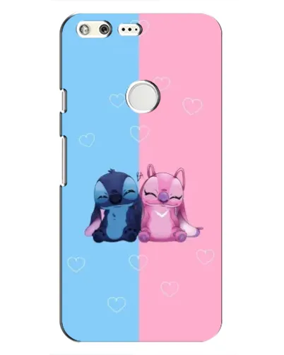 Чохол для Google Pixel з картинкою «Stitch та Angel Love»