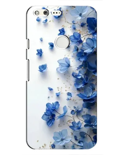 Чохол для Google Pixel з картинкою «Блакитний квітковий каскад»