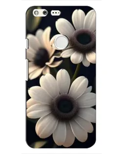 Чохол для Google Pixel з картинкою «Білі маргаритки макро»