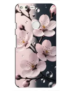 Чохол для Google Pixel з картинкою «Ніжня сакура та краплі»