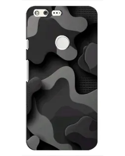 Чохол для Google Pixel з картинкою «Темний абстрактний камуфляж»