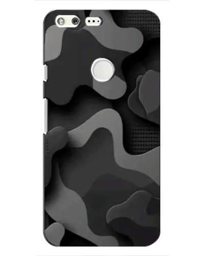 Чохол для Google Pixel з картинкою «Темний абстрактний камуфляж»
