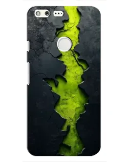 Чохол для Google Pixel з картинкою «Салатовий розлом скелі»
