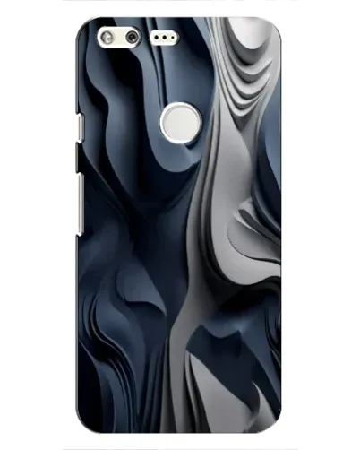 Чохол для Google Pixel з картинкою «Об'ємні сині складки»