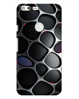 Чохол для Google Pixel з картинкою «Об'ємна темна решітка»