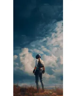 Чохол для Google з картинкою «Герой PUBG на скелі»