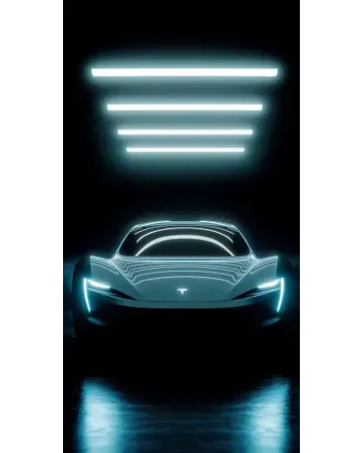 Чехол для Google с картинкой «Tesla в неоне» Чехол для Google с картинкой «Tesla в неоне»