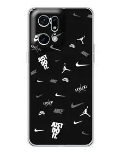 Чохол для HMD Fuse з картинкою «Nike Black Pattern»