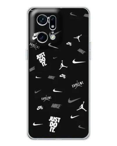 Чохол для HMD Fuse з картинкою «Nike Black Pattern» Чохол для HMD Fuse з картинкою «Nike Black Pattern»