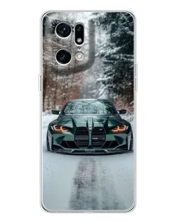 Чехол для HMD Fuse с картинкой «BMW в зимнем лесу»