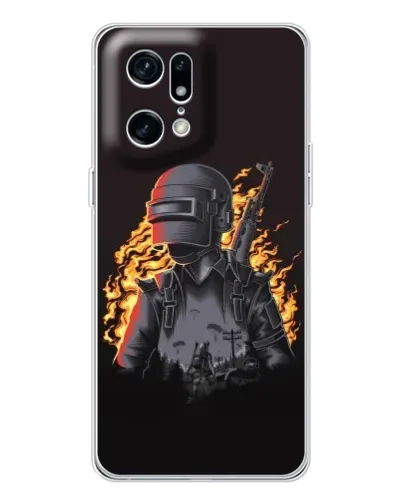 Чехол для HMD Fuse с картинкой «PUBG — огненный силуэт»