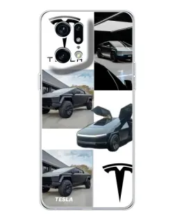 Чехол для HMD Fuse с картинкой «Коллаж Cybertruck Tesla»