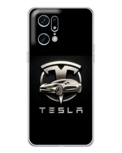 Чехол для HMD Fuse с картинкой «Tesla — серебристое авто»