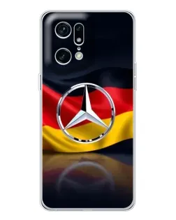 Чехол для HMD Fuse с картинкой «Mercedes — флаг Германии»