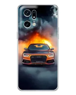 Чехол для HMD Fuse с картинкой «Audi в огненном дыму»