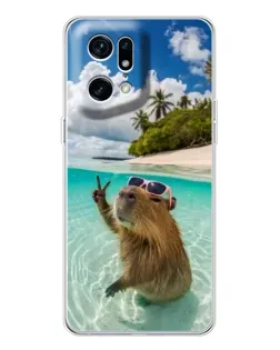 Чехол для HMD Fuse с картинкой «Капибара на море» Чехол для HMD Fuse с картинкой «Капибара на море»