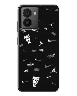 Чехол для HMD Fusion с картинкой «Nike Black Pattern»