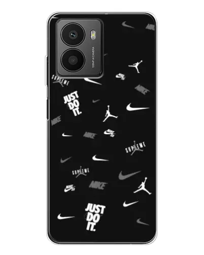 Чехол для HMD Fusion с картинкой «Nike Black Pattern»