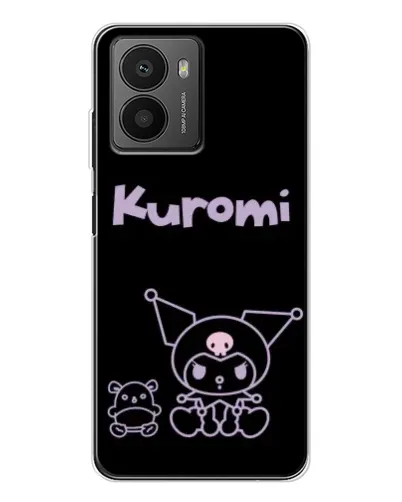 Чехол для HMD Fusion с картинкой «Kuromi — черный минимализм»