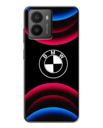 Чехол для HMD Fusion с картинкой «Логотип BMW и неоновые дуги»