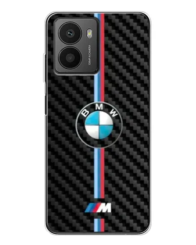 Чехол для HMD Fusion с картинкой «Эмблема BMW и карбон»