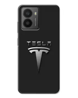Чехол для HMD Fusion с картинкой «Стальной логотип Tesla»