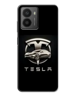 Чехол для HMD Fusion с картинкой «Tesla — серебристое авто»