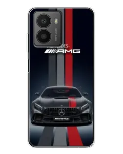 Чехол для HMD Fusion с картинкой «Mercedes — белый карбон»