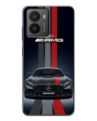 Чехол для HMD Fusion с картинкой «Mercedes — белый карбон»