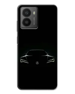 Чехол для HMD Fusion с картинкой «Mercedes — силуэт авто»