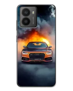 Чехол для HMD Fusion с картинкой «Audi в огненном дыму»