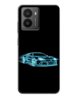 Чехол для HMD Fusion с картинкой «Неоновый контур Lamborghini»