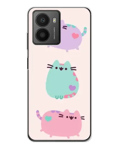 Чехол для HMD Fusion с картинкой «Pusheen трио»