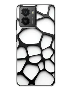 Чохол для HMD Fusion з картинкою «Біла об'ємна сітка»