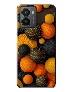Чехол для HMD Fusion с картинкой «Объемные оранжевые сферы»