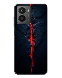 Чехол для HMD Fusion с картинкой «Kрасная лавовая трещина»