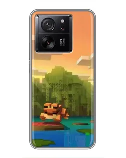 Чехол для HMD Pulse 2 Pro с картинкой «Майнкрафт закат солнца»