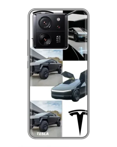 Чехол для HMD Pulse 2 Pro с картинкой «Коллаж Cybertruck Tesla»