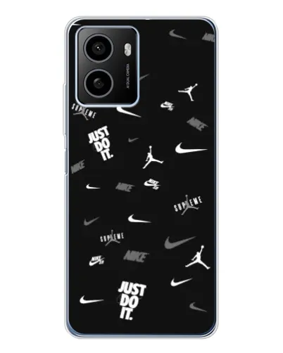 Чехол для HMD Pulse Plus с картинкой «Nike Black Pattern» Чехол для HMD Pulse Plus с картинкой «Nike Black Pattern»