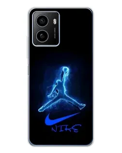 Чехол для HMD Pulse Plus с картинкой «Jordan Neon Blue»