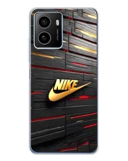 Чехол для HMD Pulse Plus с картинкой «Золотой Nike на металле»
